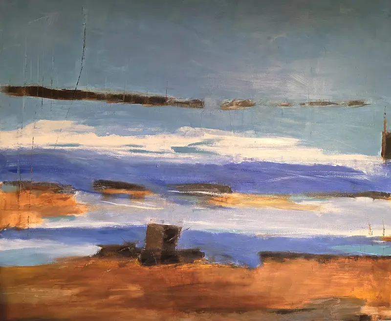 Oljemålning Landscape av Monica Eriksson