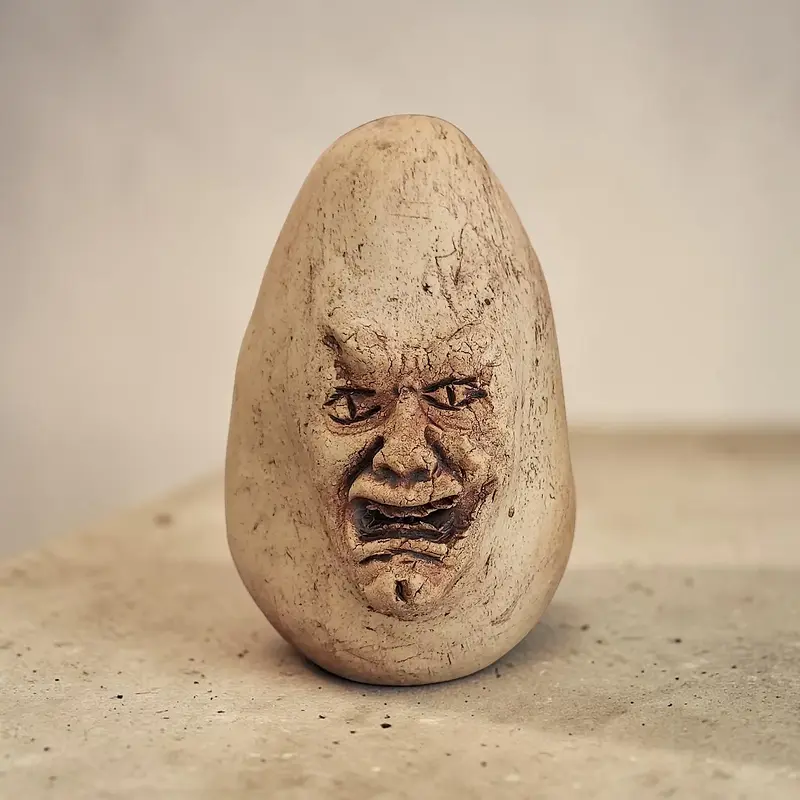 Skulptur Rötägg 8 av Åsa Hansson