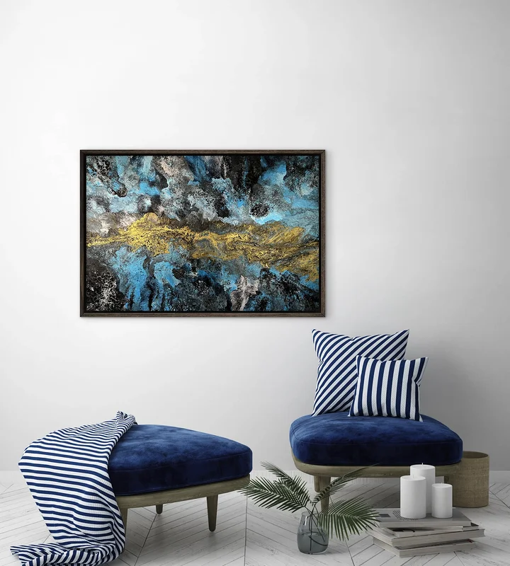Akrylmålning Sparkling reef av Helena Rystedt