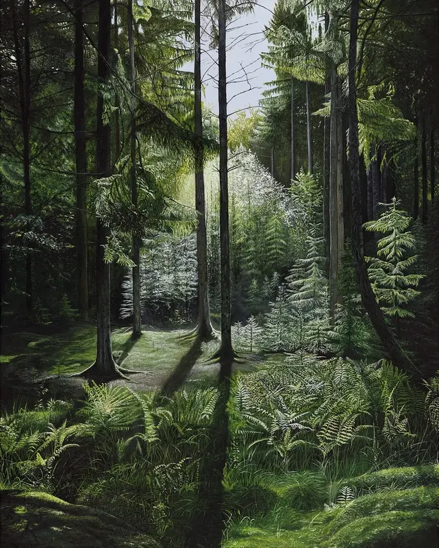 Akrylmålning Skogen av Angela Rydberg