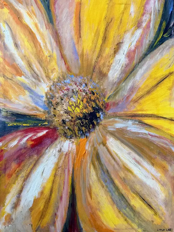 Akrylmålning Blomman av Little Lee