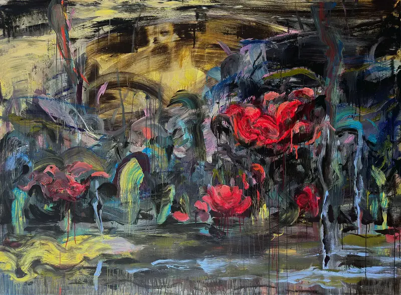 Akrylmålning Ophelia av Zakhar Shevchuk