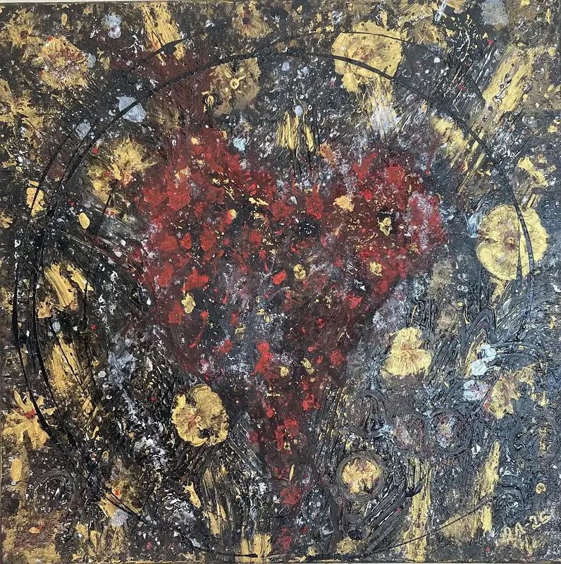 Golden flowers av Erika Almqvist