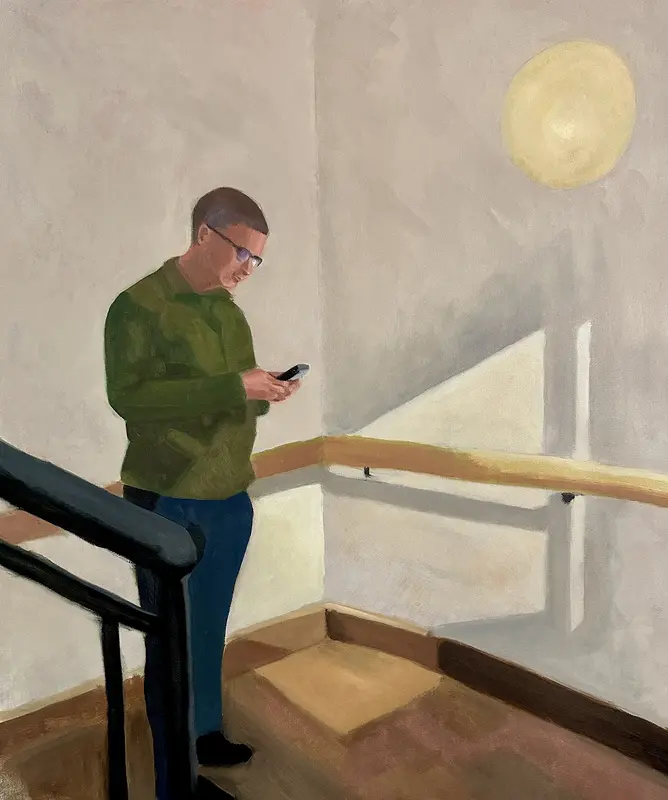 Oljemålning En sekund bara av Thomas Ekdahl