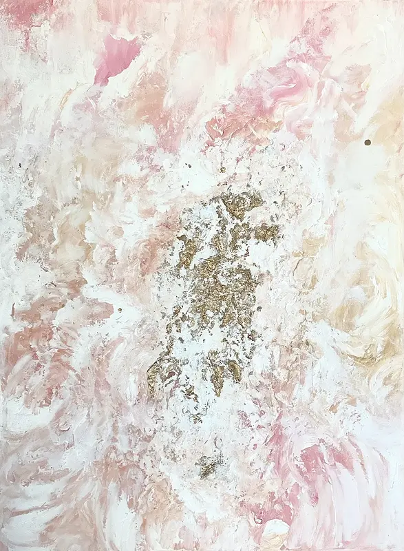 Akrylmålning Blush blossom av Julia Sager