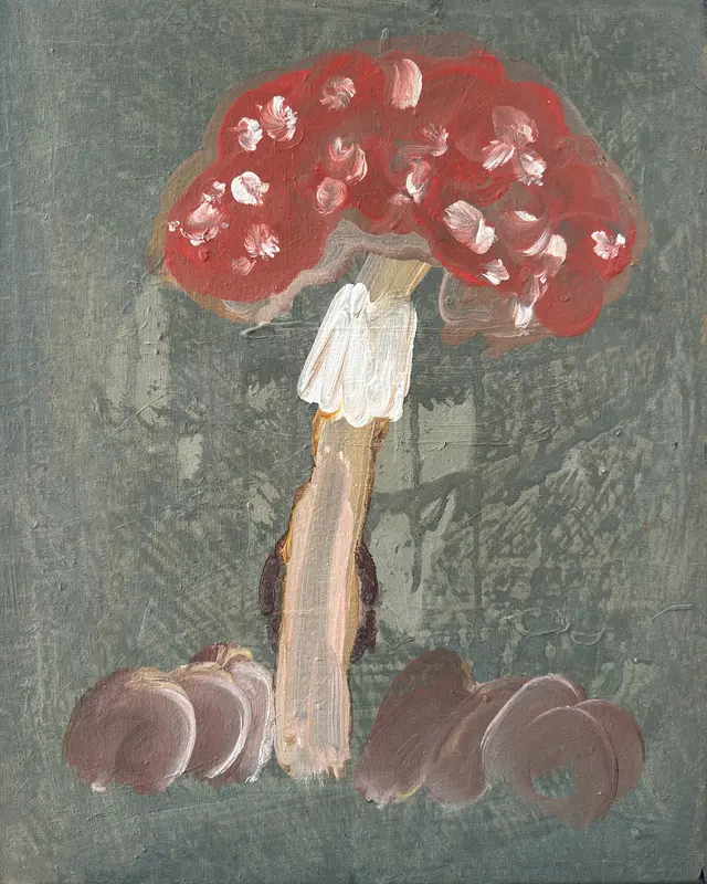 Akrylmålning Just a Mushroom av Zakhar Shevchuk