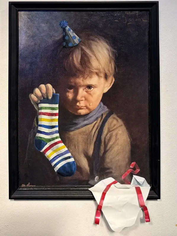 Akrylmålning Tack så jävla mycket då… av Ola Art