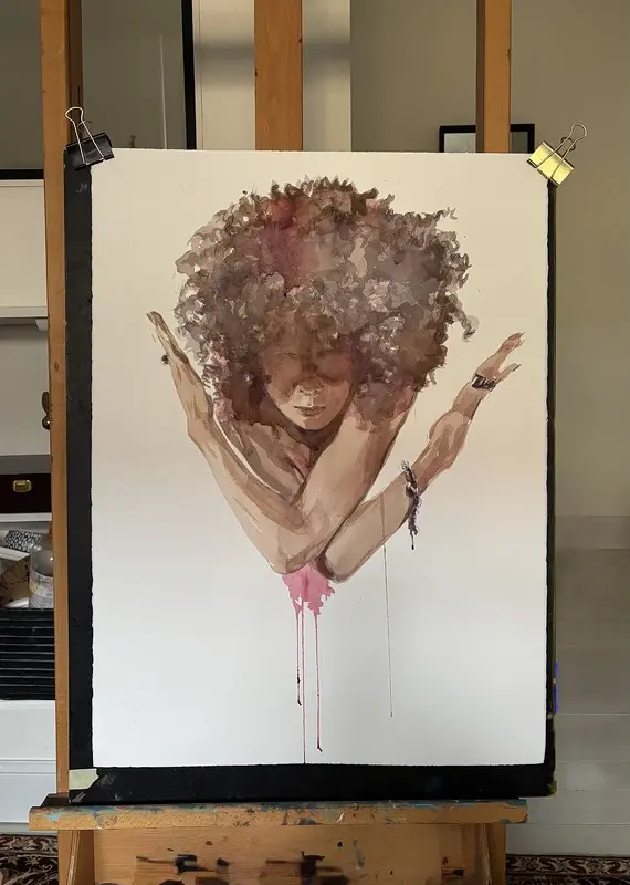 Akvarell Saifa av Karin Hedenvind