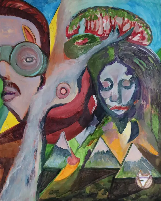 118 ) The Exodus over river Styx av Victor Finnigan