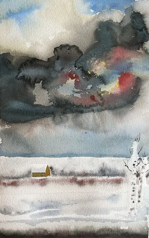 Akvarell Namnlös 2 av Victor Edström