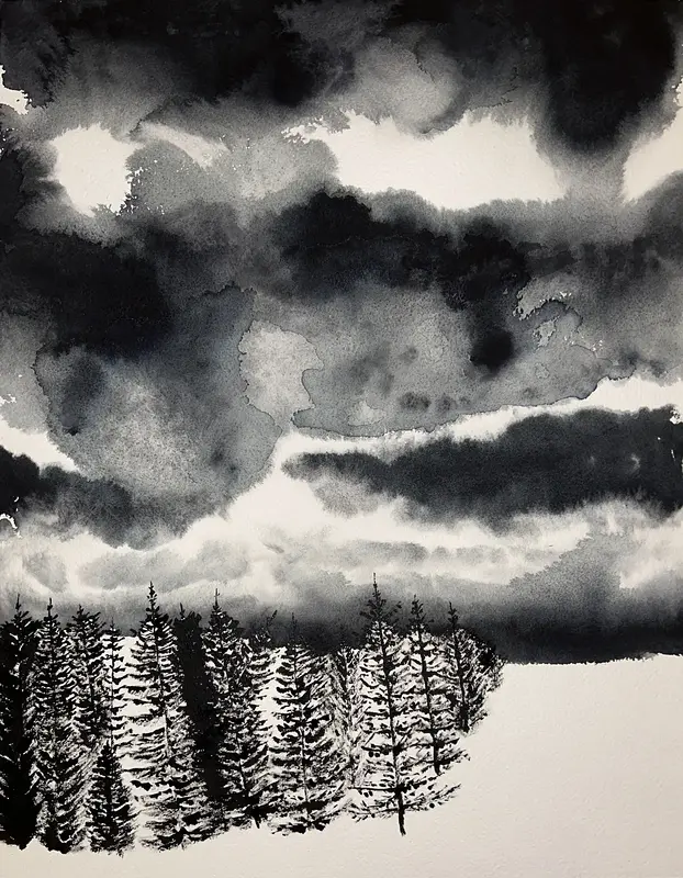 Akvarell Namnlös 3 av Victor Edström