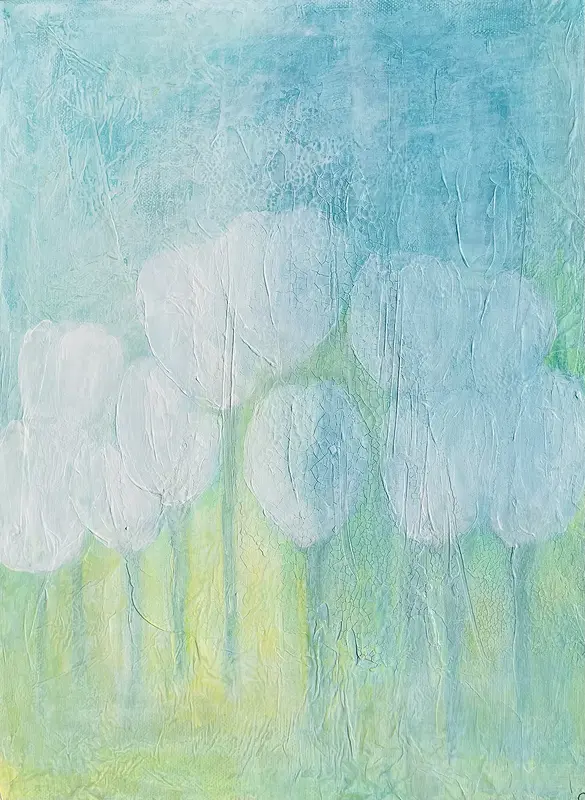 Akrylmålning Tulpaner i blomm 2 av Lena Birkebo