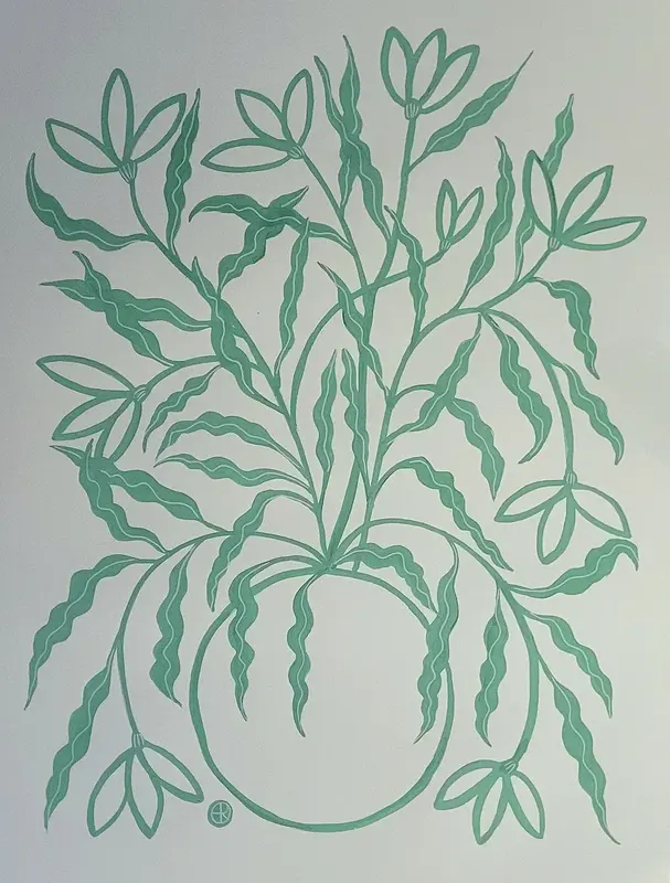 Green flowers av Emma Rydh