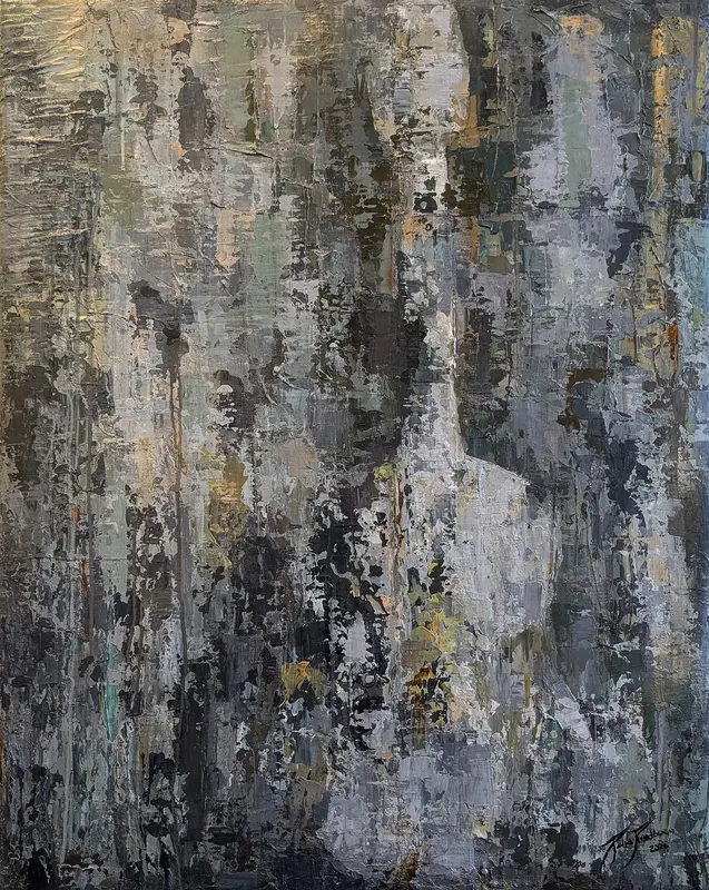 Akrylmålning Keep Playing av Paula Rindborg