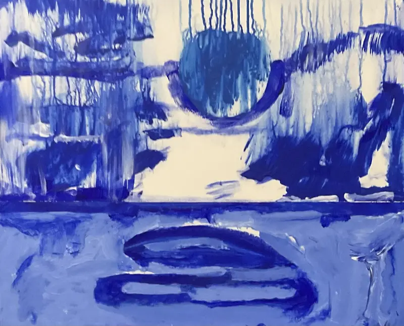 Akrylmålning av Sven Höglund Velasquez