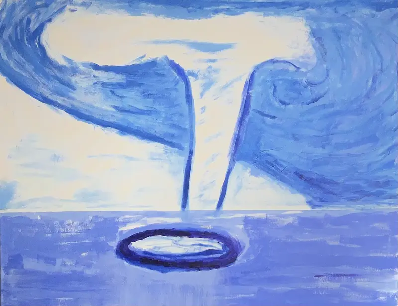 Akrylmålning av Sven Höglund Velasquez