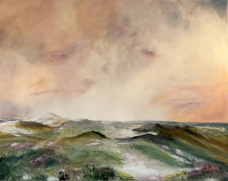 Akrylmålning Det nalkas av Annika Persson