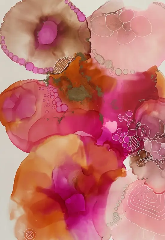 Akrylmålning En liten liten grej av MALIN Ridderfors