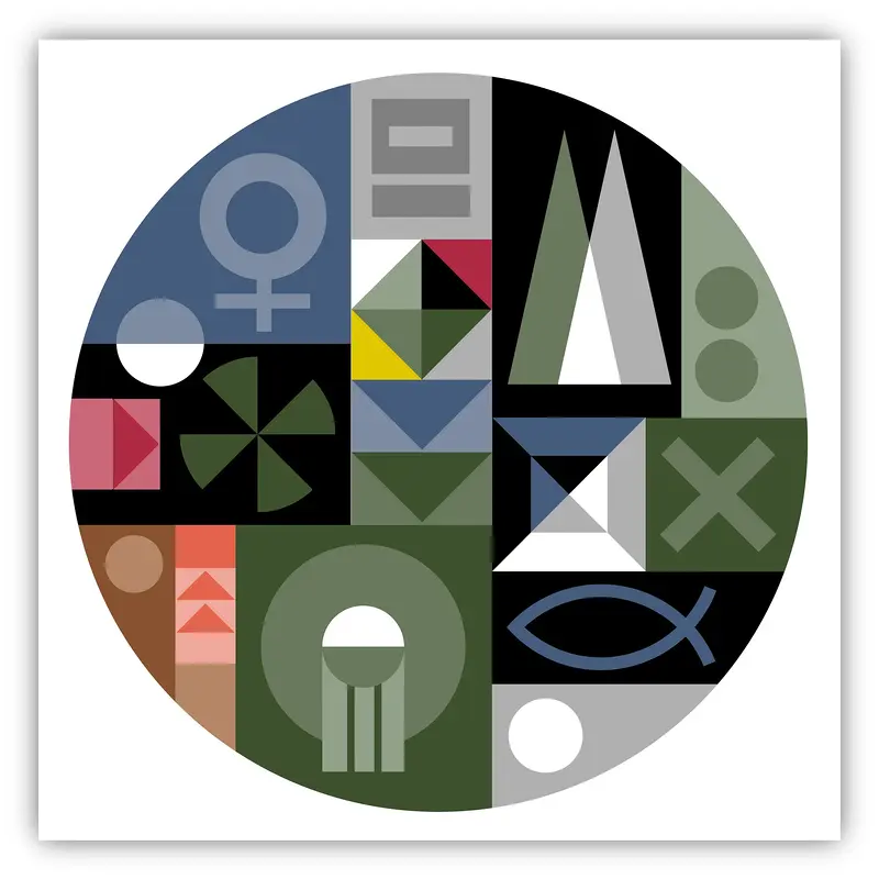 Akrylmålning Pasqua av Gunnar Haller