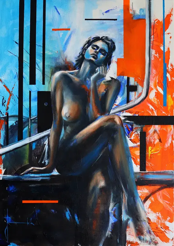 Oljemålning Sommarkvällen av Igor Fominykh