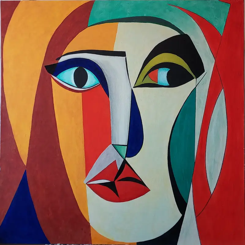 Akrylmålning Annabella av Alexander Carles