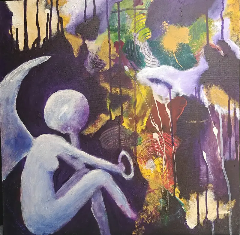 Akrylmålning Livsval av Thomas Netterstedt