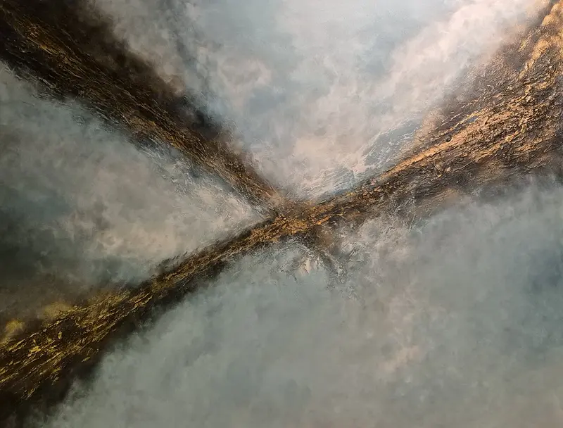 Akrylmålning After we fall, ur serien What Remains av WITHIN