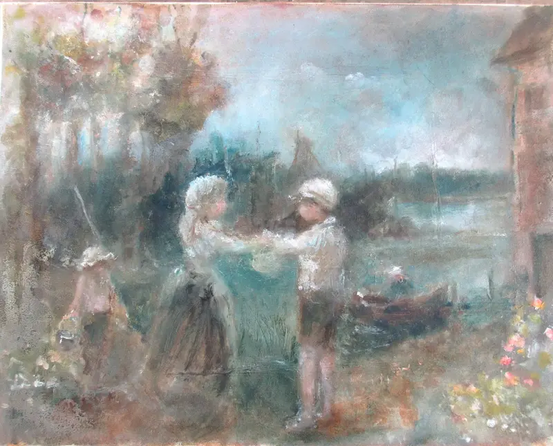 Oljemålning Some timeago av Jan Söderman