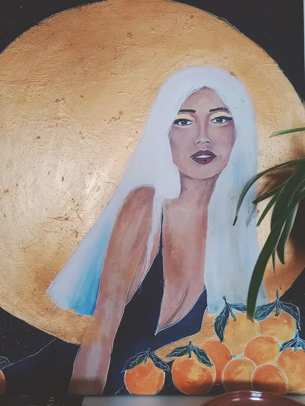 Akrylmålning "Marmelade" av Susanna Lind