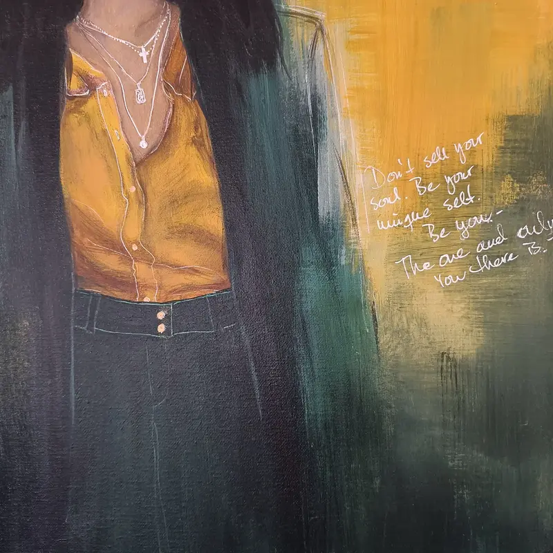 Akrylmålning Don't sell your soul av Susanna Lind