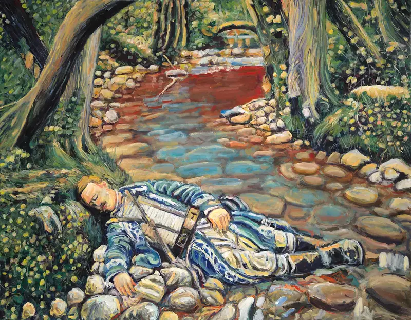 Oljemålning av Marco Izzo