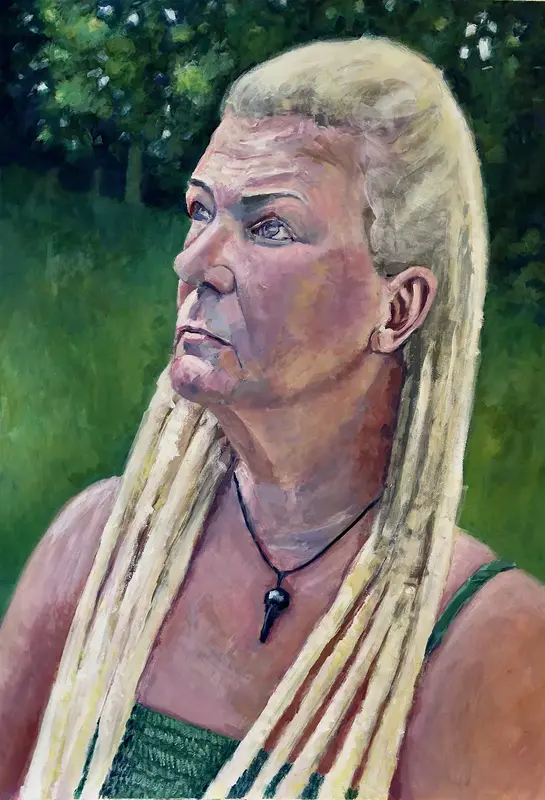 Akrylmålning av Marco Izzo