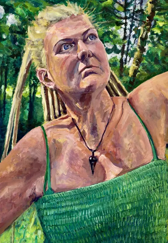 Akrylmålning av Marco Izzo