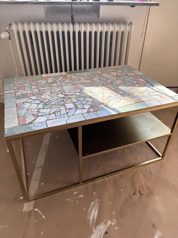 Mosaikbord av Ebba Martin-Löf