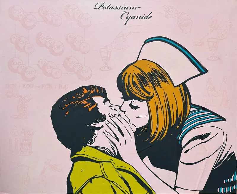 Akrylmålning Potassium Cyanide av Robert Saller