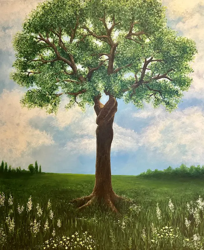 Akrylmålning Titel saknas av Marie-Christine Zandian