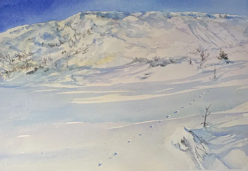 Akvarell av Maria Möller