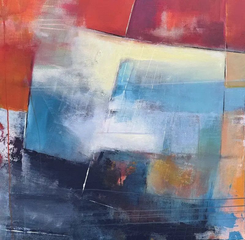 Akrylmålning Utan titel av Catharina Bauer