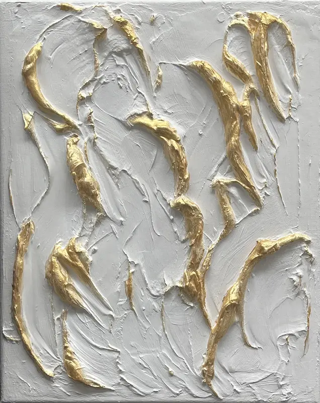 Akrylmålning Under vassen av Ann-Sofie Stjernkvist