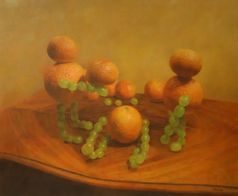 Oljemålning We're getting out of here av Målaren Karlsson