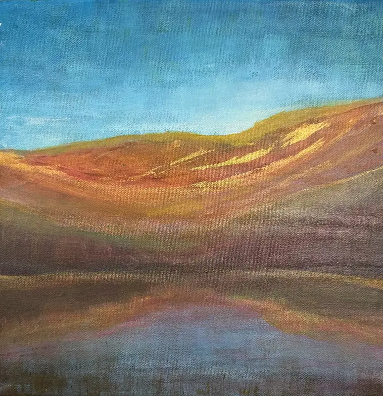 Akrylmålning Spegling av Lenitha_art