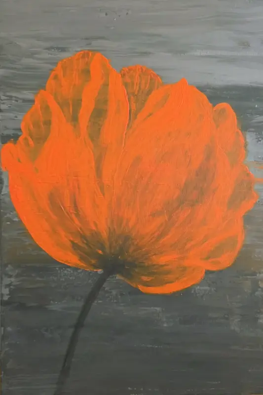 Akrylmålning Eld av Marina Bordovska