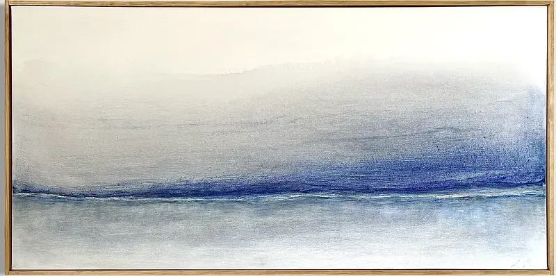 Akrylmålning The Boundary av Lena Johnson