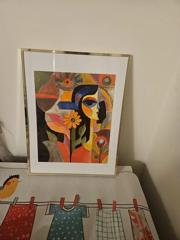 Oljemålning Oljemålning av Loulou Kouraichi