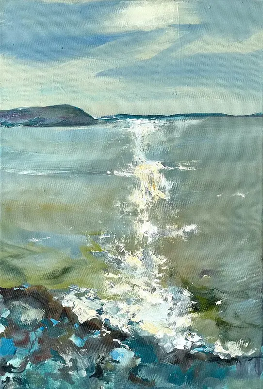 Oljemålning Where the Light Begins av Zakhar Shevchuk