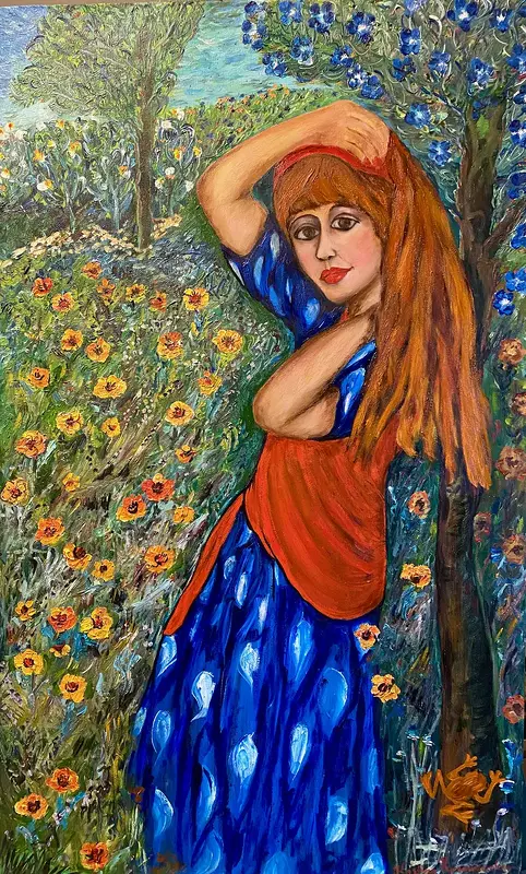 Oljemålning av Kristina Rosenbecker