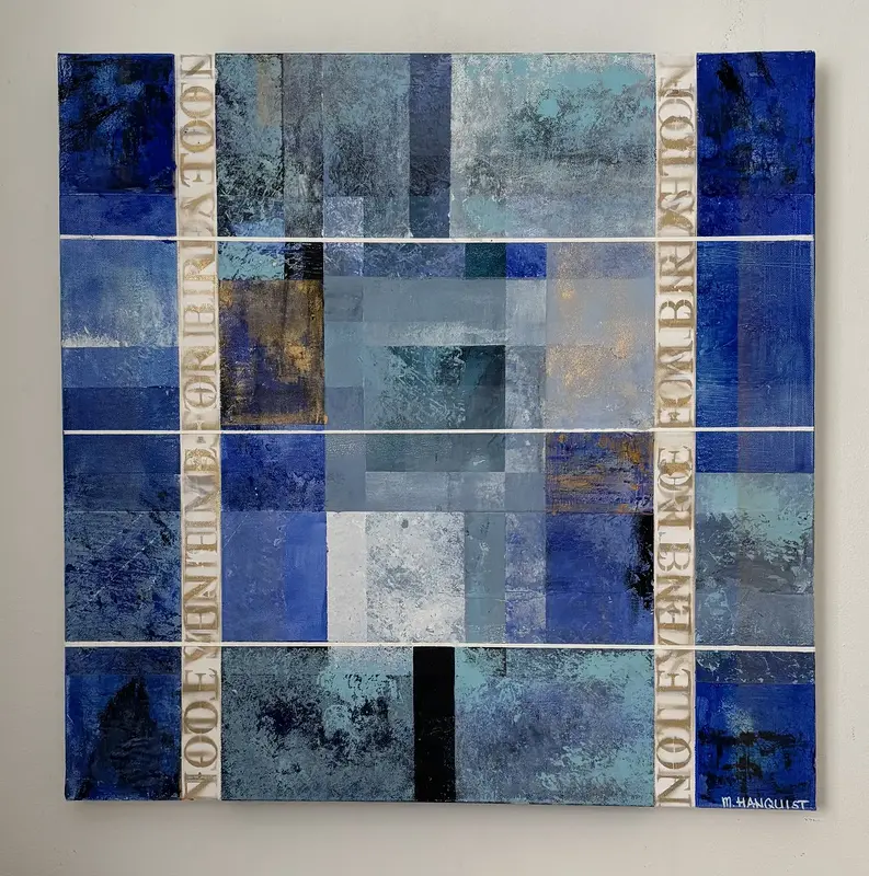 Akrylmålning "All my love to you" av Margit Hanquist