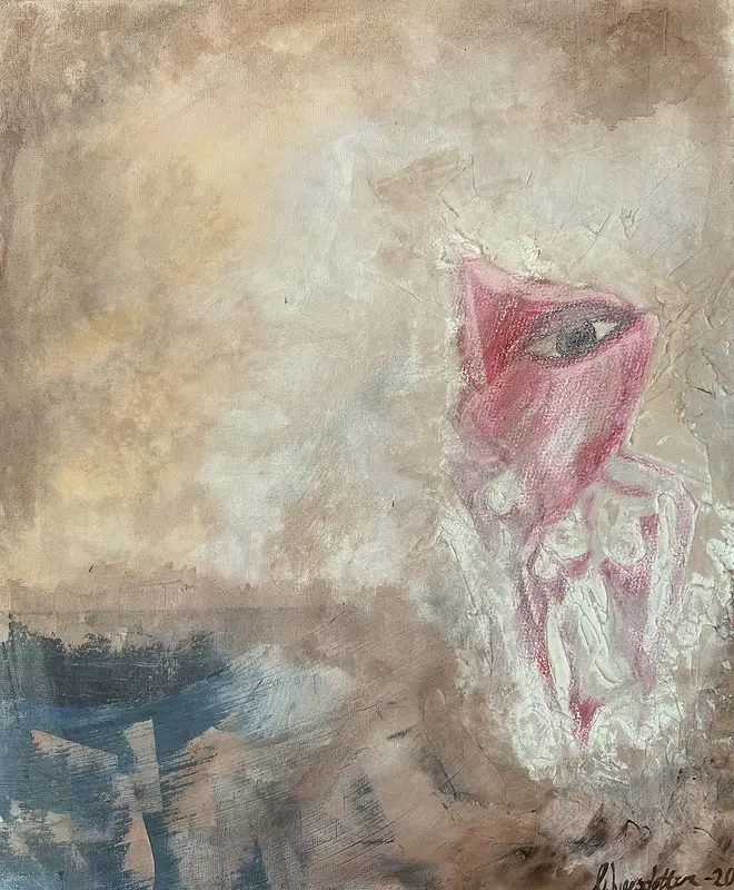 Akrylmålning Fog av Cecilia Larsdotter