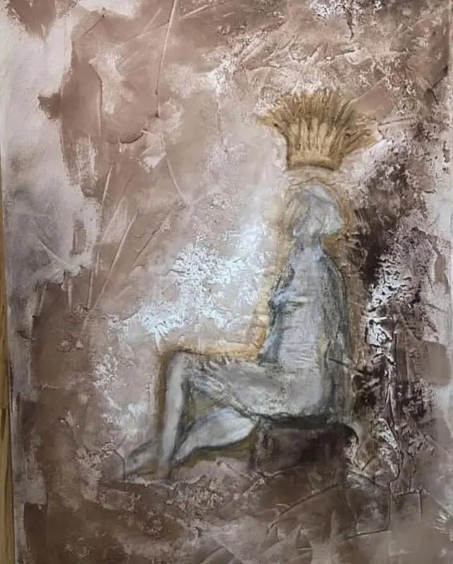 Akrylmålning My Queen av Cecilia Larsdotter