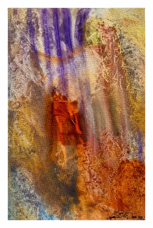 Akvarell Gravity & Grace 2 Orginal akvarell/watercolors av Cecilia Larsdotter